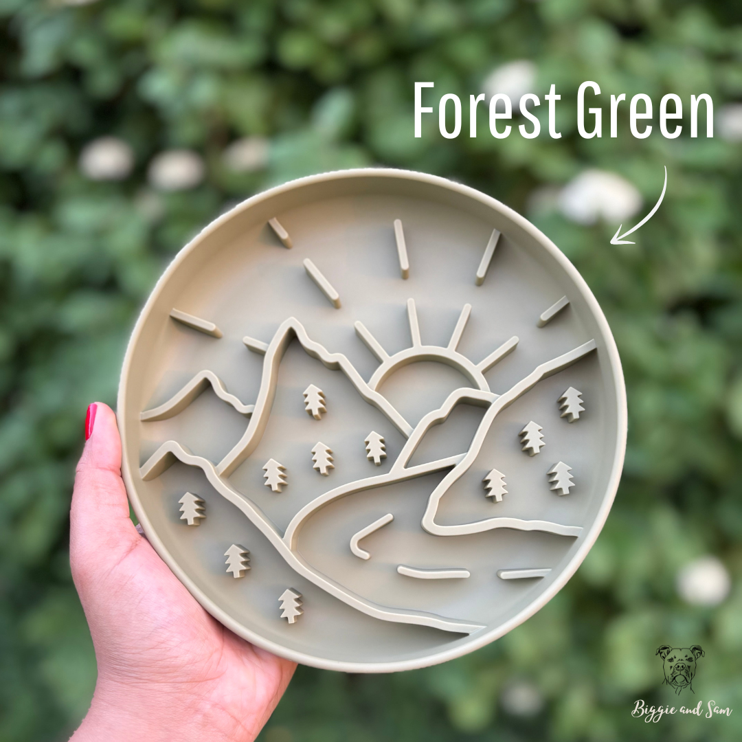 Silikon Schleckmatte Antischlingnapf "Sunny Mountain"