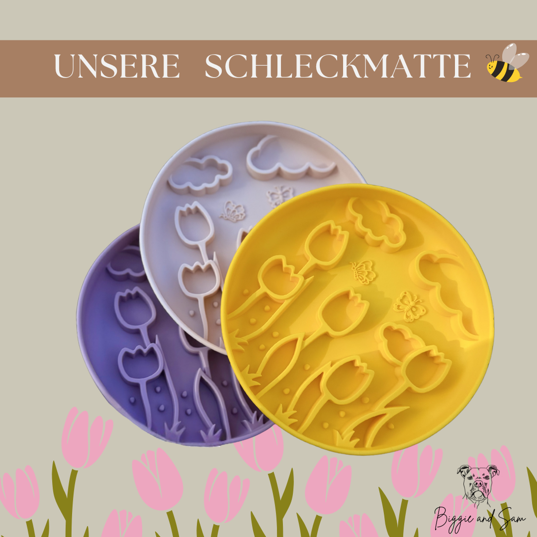 Silikon Schleckmatte Antischlingnapf "Tulip"