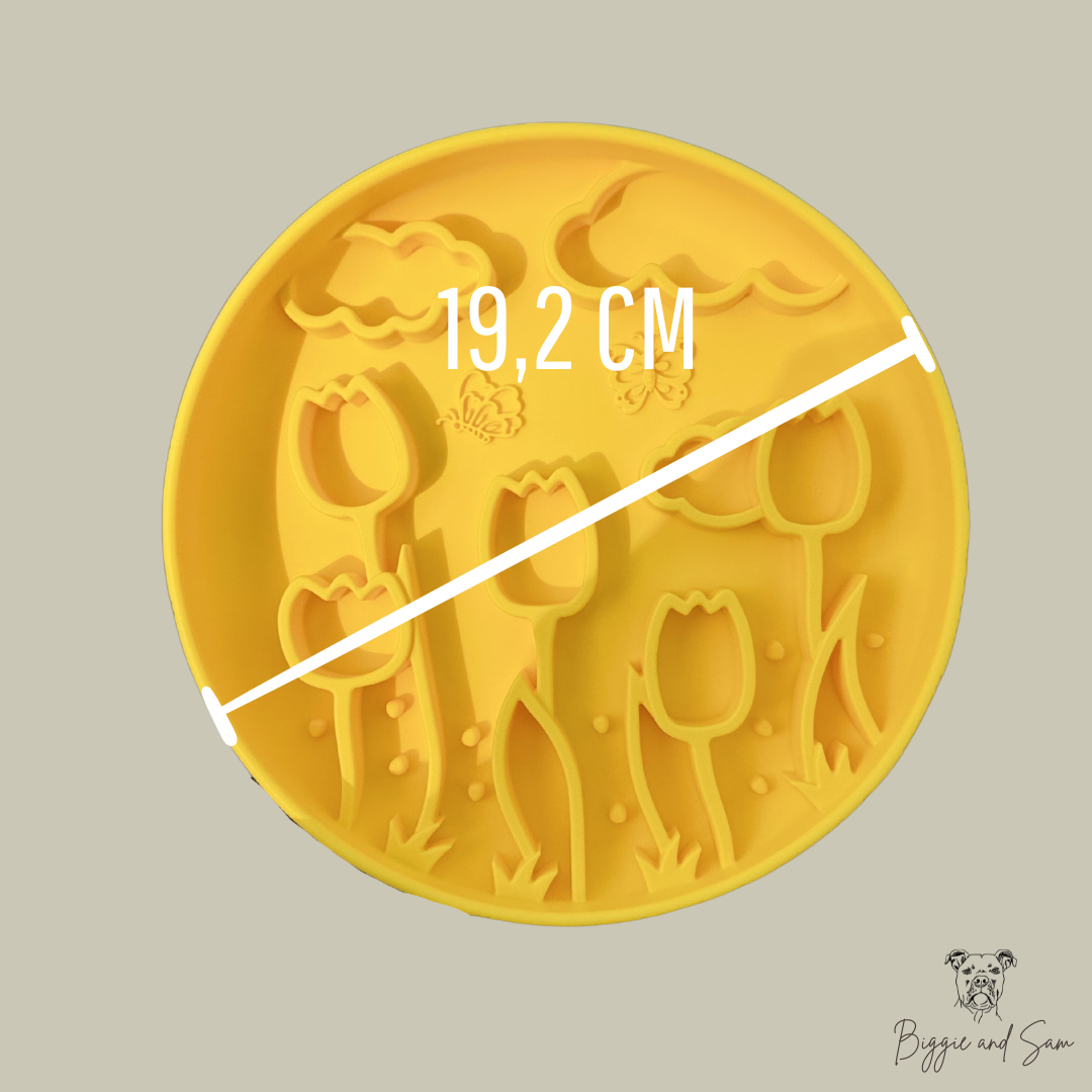 Silikon Schleckmatte Antischlingnapf "Tulip"