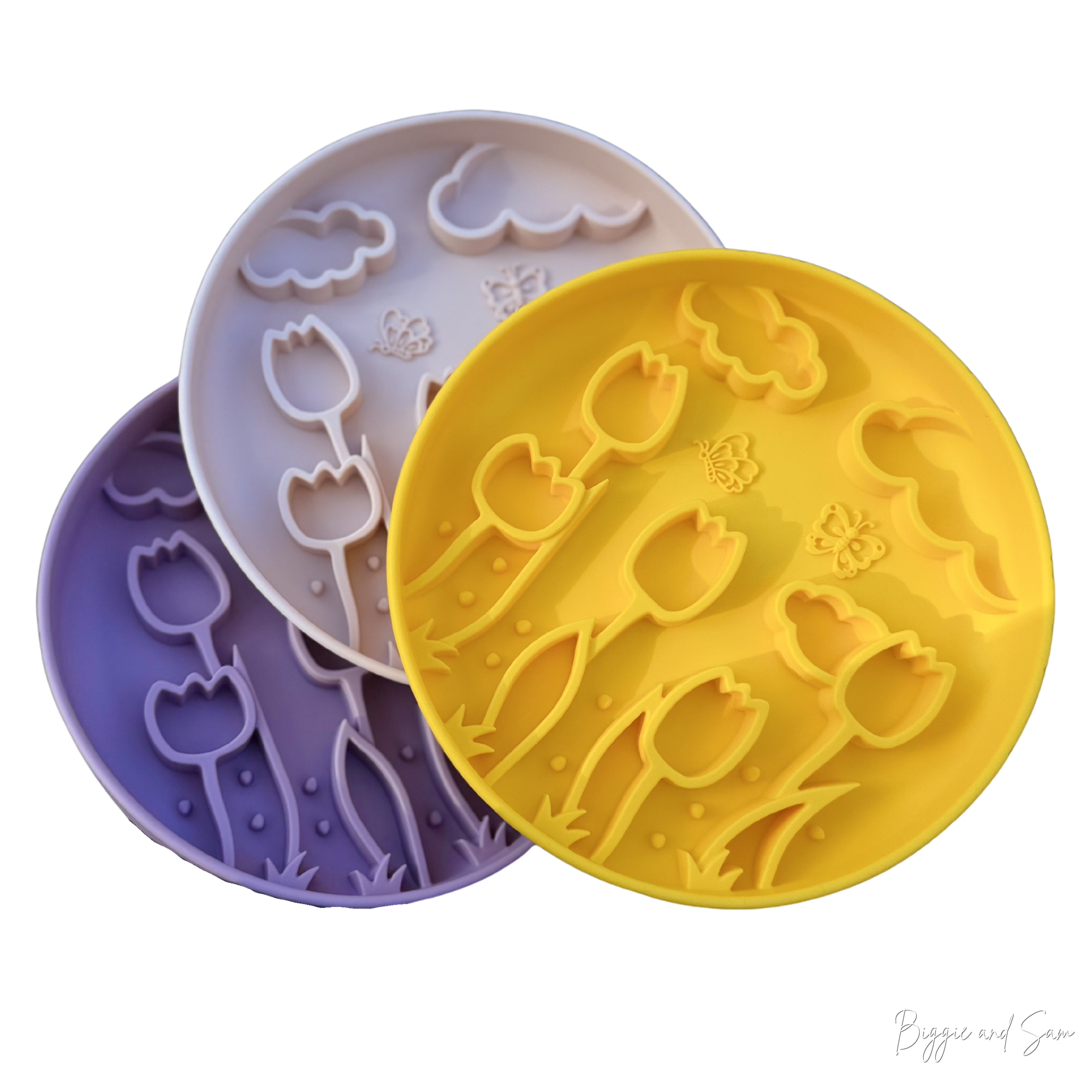 Silikon Schleckmatte Antischlingnapf "Tulip"