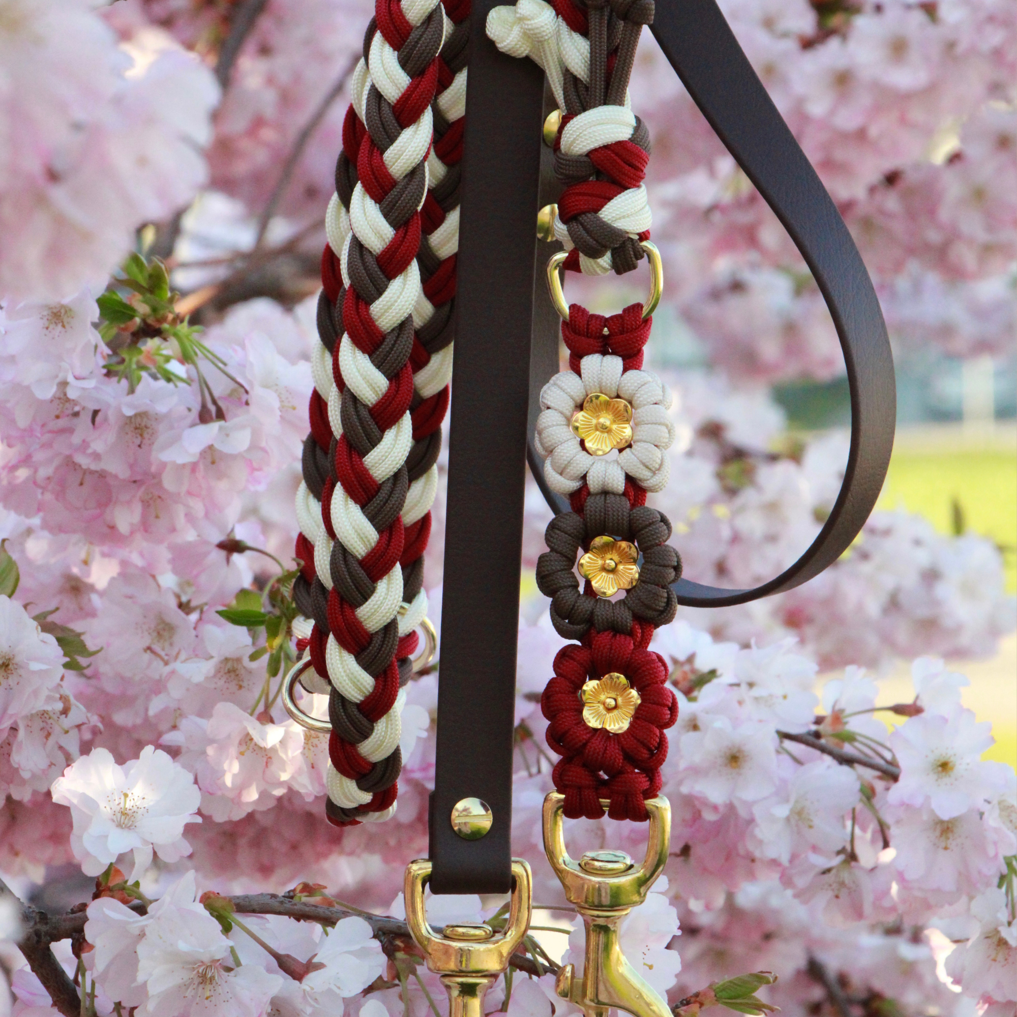 Hundeleine aus Paracord & Biothane selbst gestalten "Flower Mix"
