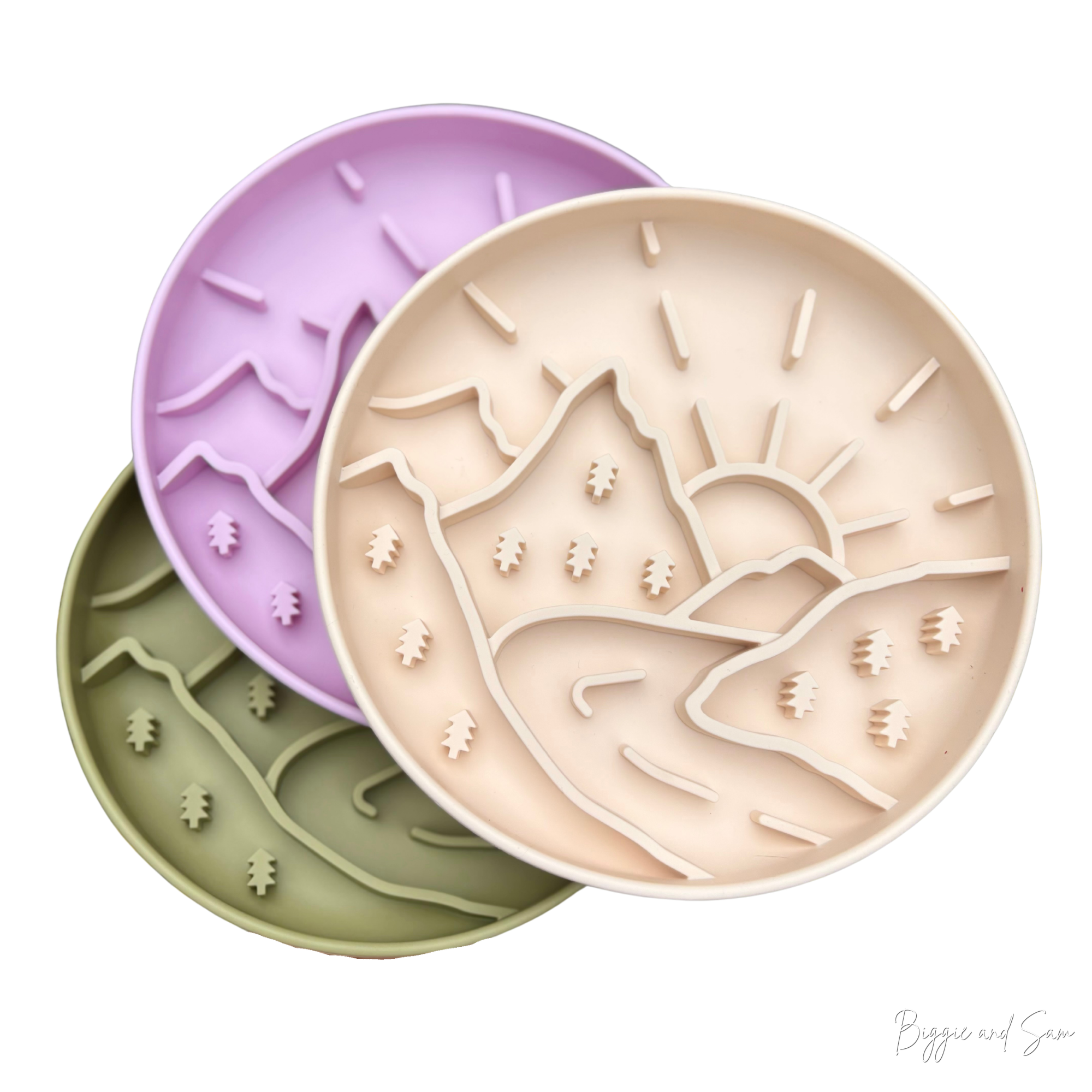 Silikon Schleckmatte Antischlingnapf "Sunny Mountain"