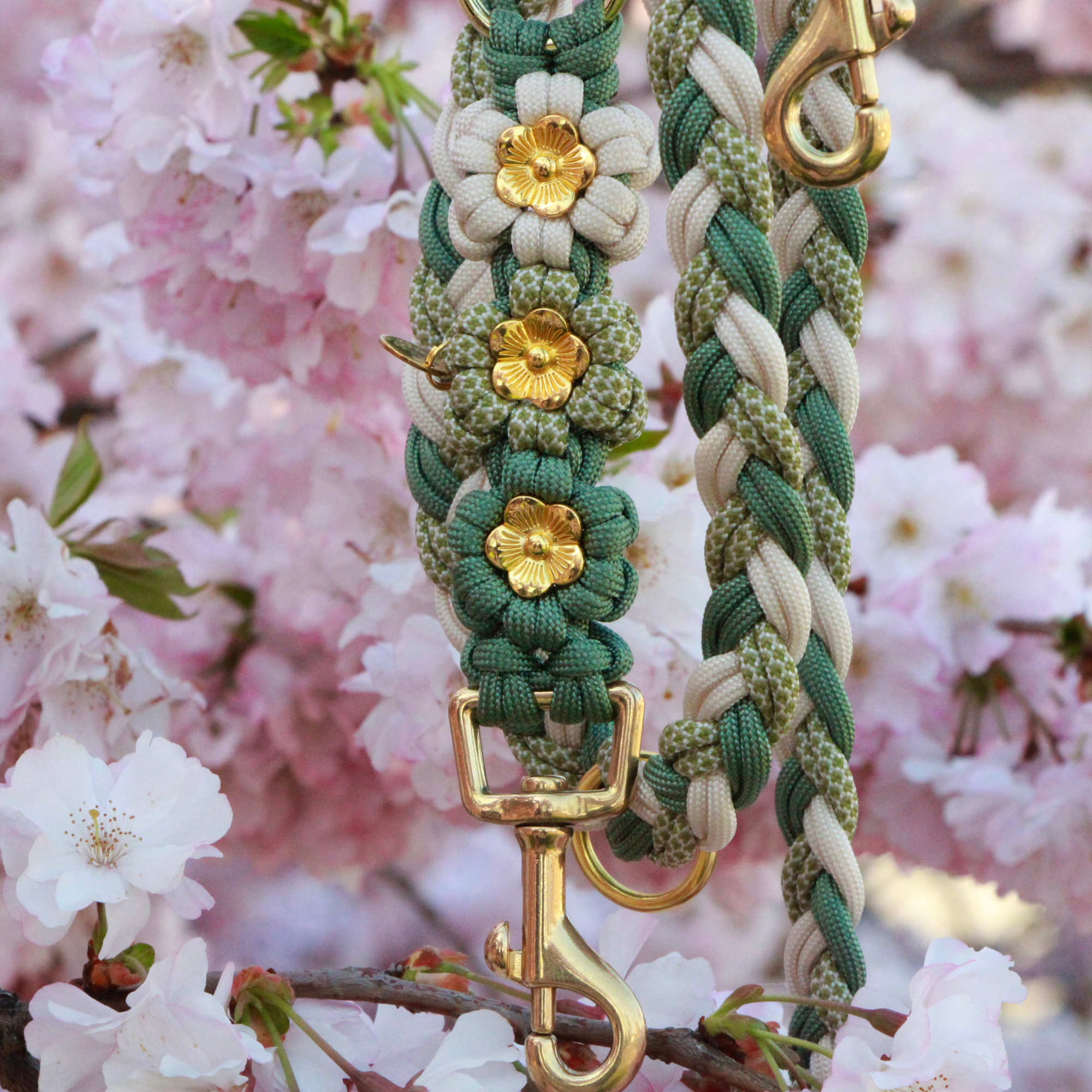 Hundeleine aus Paracord & Biothane selbst gestalten "Flower Mix"