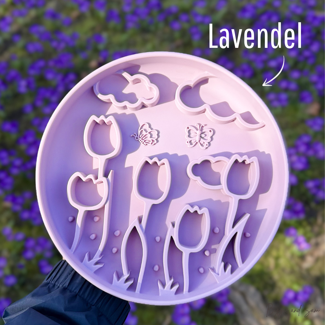 Silikon Schleckmatte Antischlingnapf "Tulip"