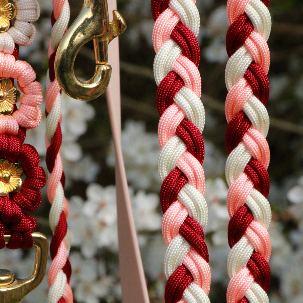 Hundeleine aus Paracord & Biothane selbst gestalten "Flower Mix"