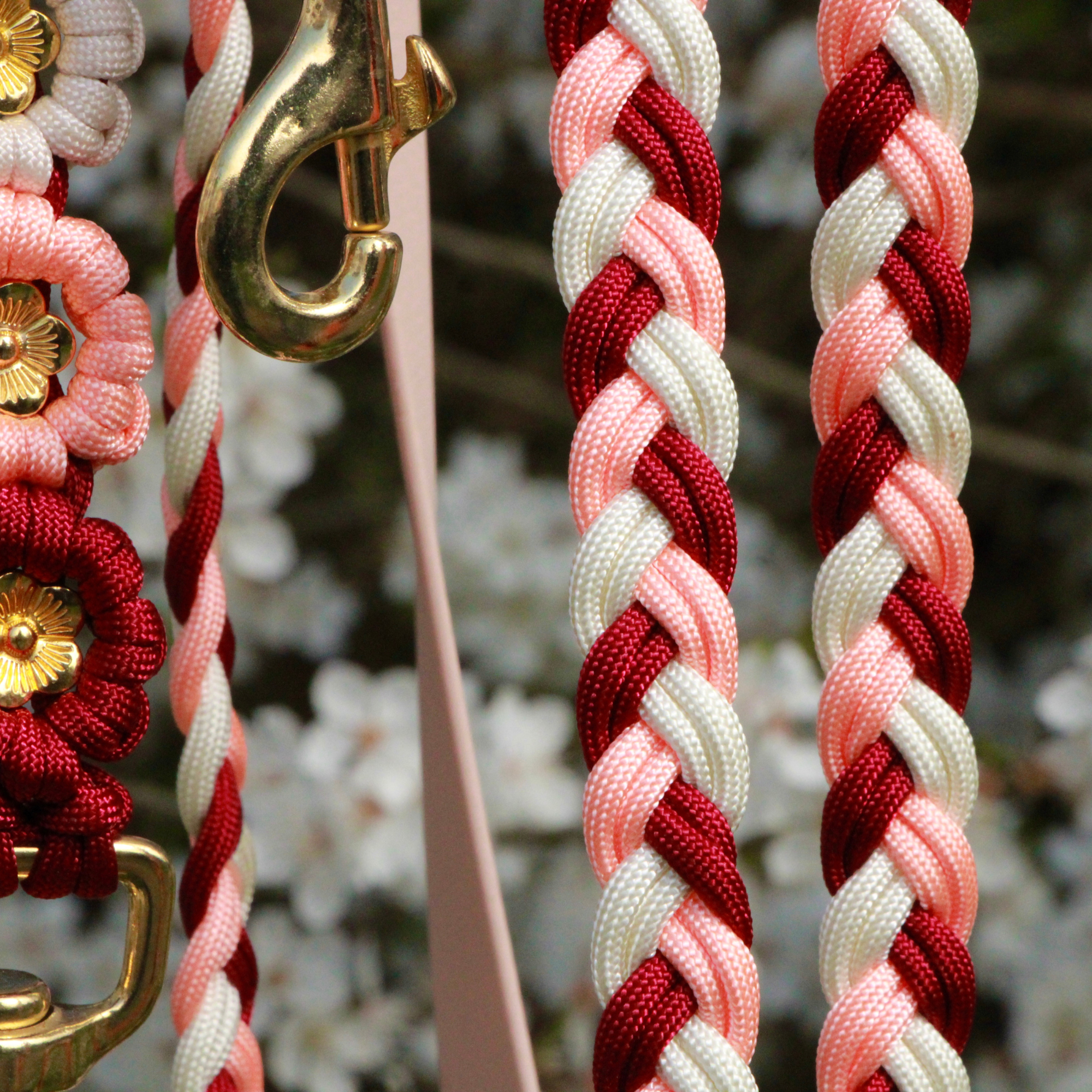 Hundeleine aus Paracord & Biothane selbst gestalten "Flower Mix"