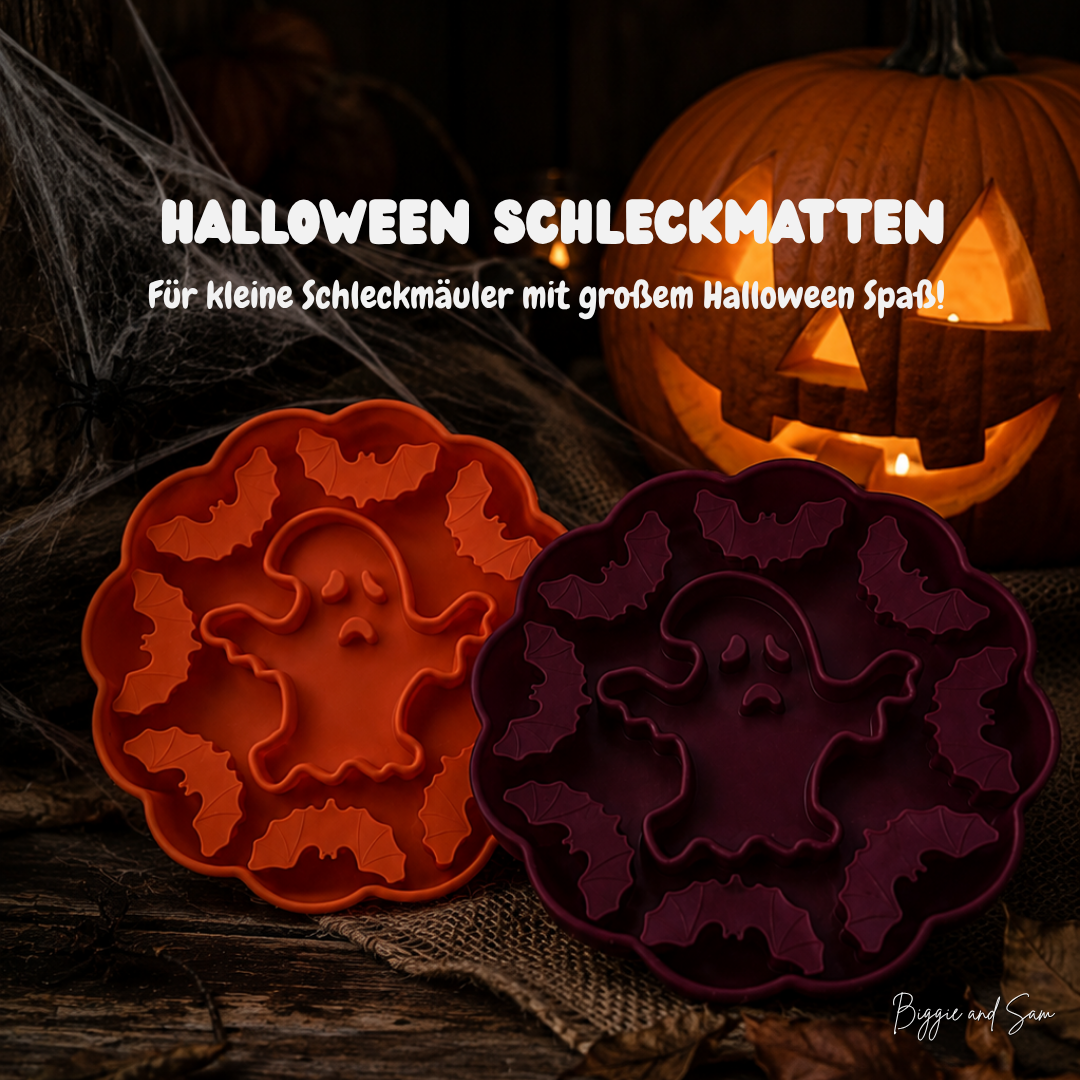 Silikon Schleckmatte Antischlingnapf "Spooky Halloween"