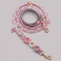 SOFORTKAUF Flower Mix Leine "Pink blossom" aus Paracord und Biothane®