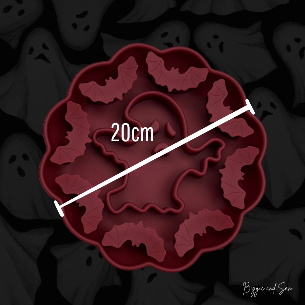 Silikon Schleckmatte Antischlingnapf "Spooky Halloween"