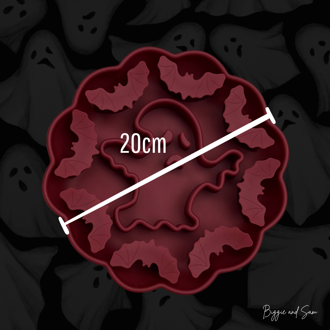 Silikon Schleckmatte Antischlingnapf "Spooky Halloween"
