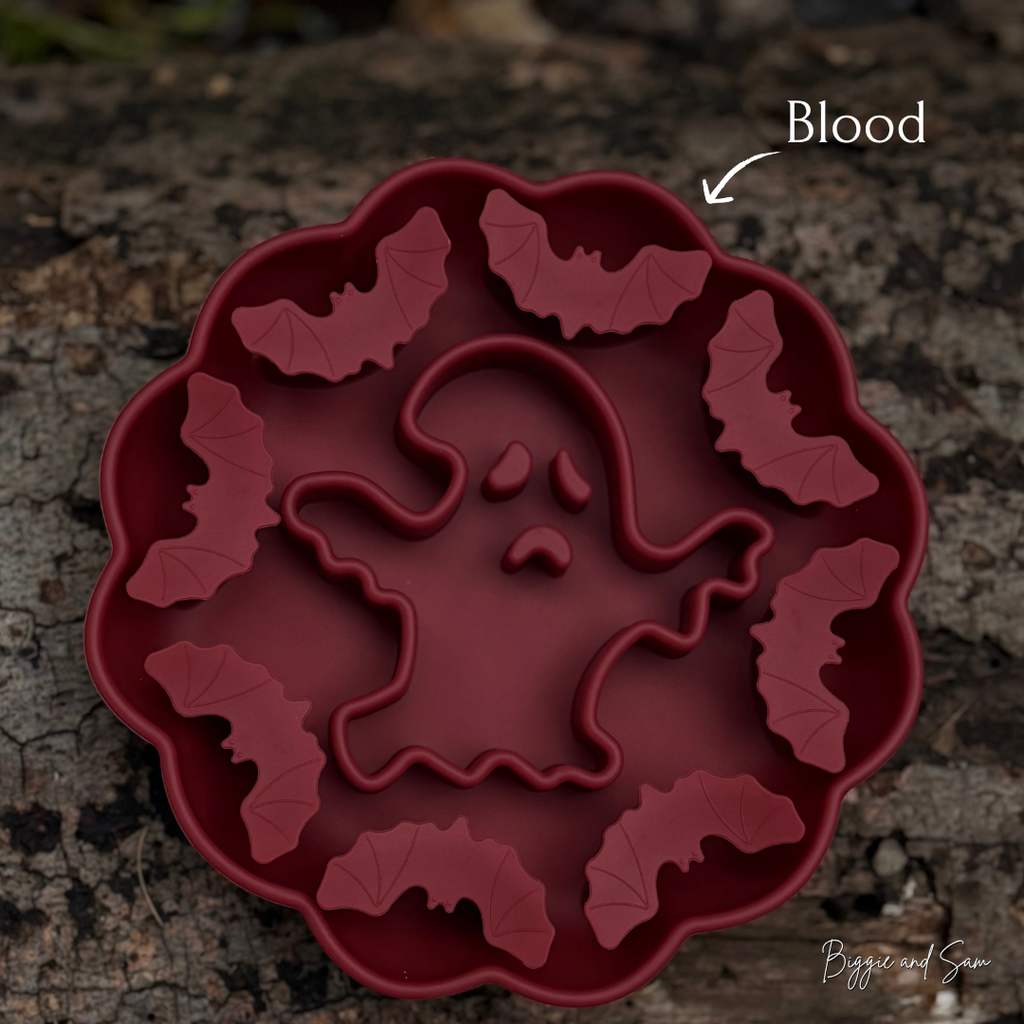 Silikon Schleckmatte Antischlingnapf "Spooky Halloween"