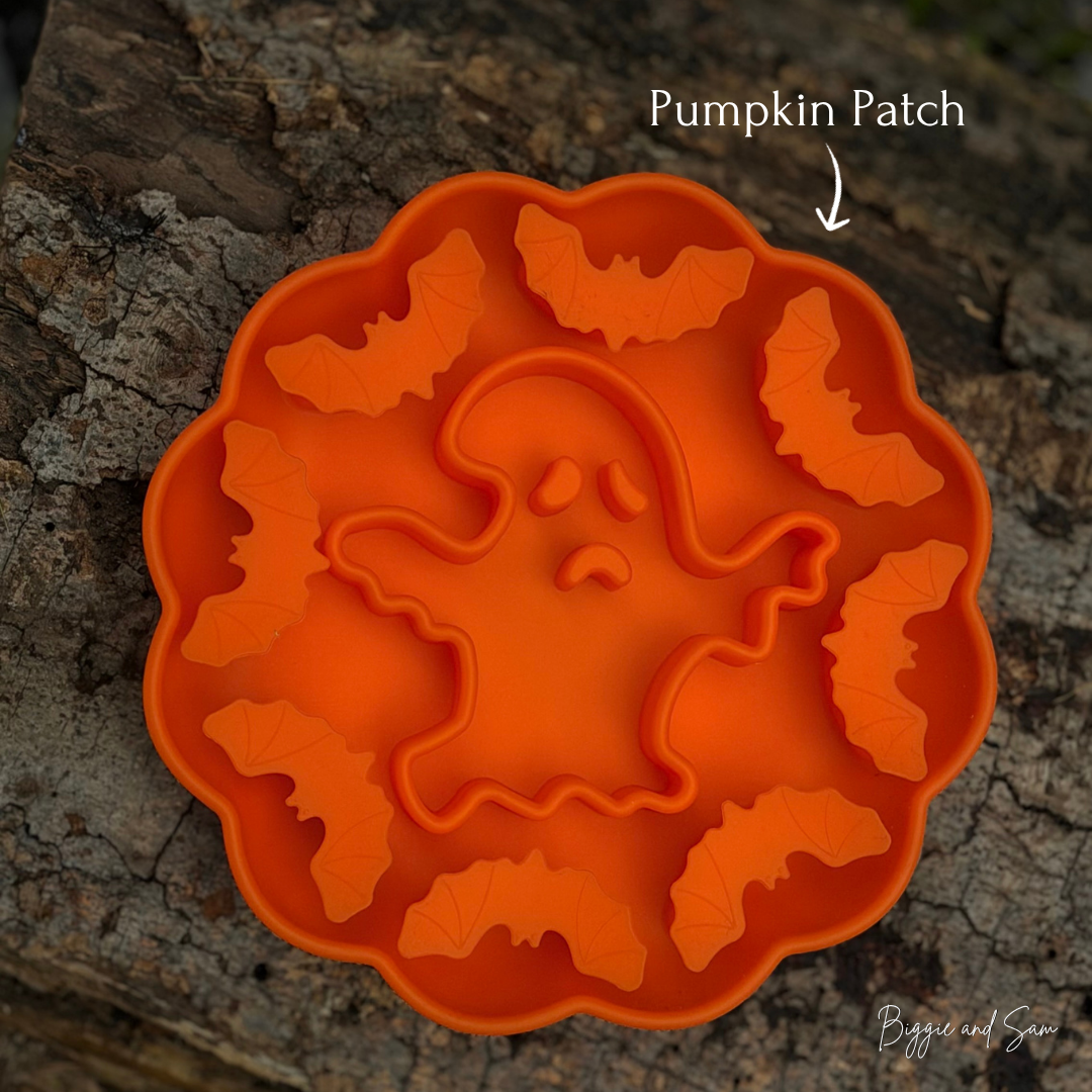 Silikon Schleckmatte Antischlingnapf "Spooky Halloween"