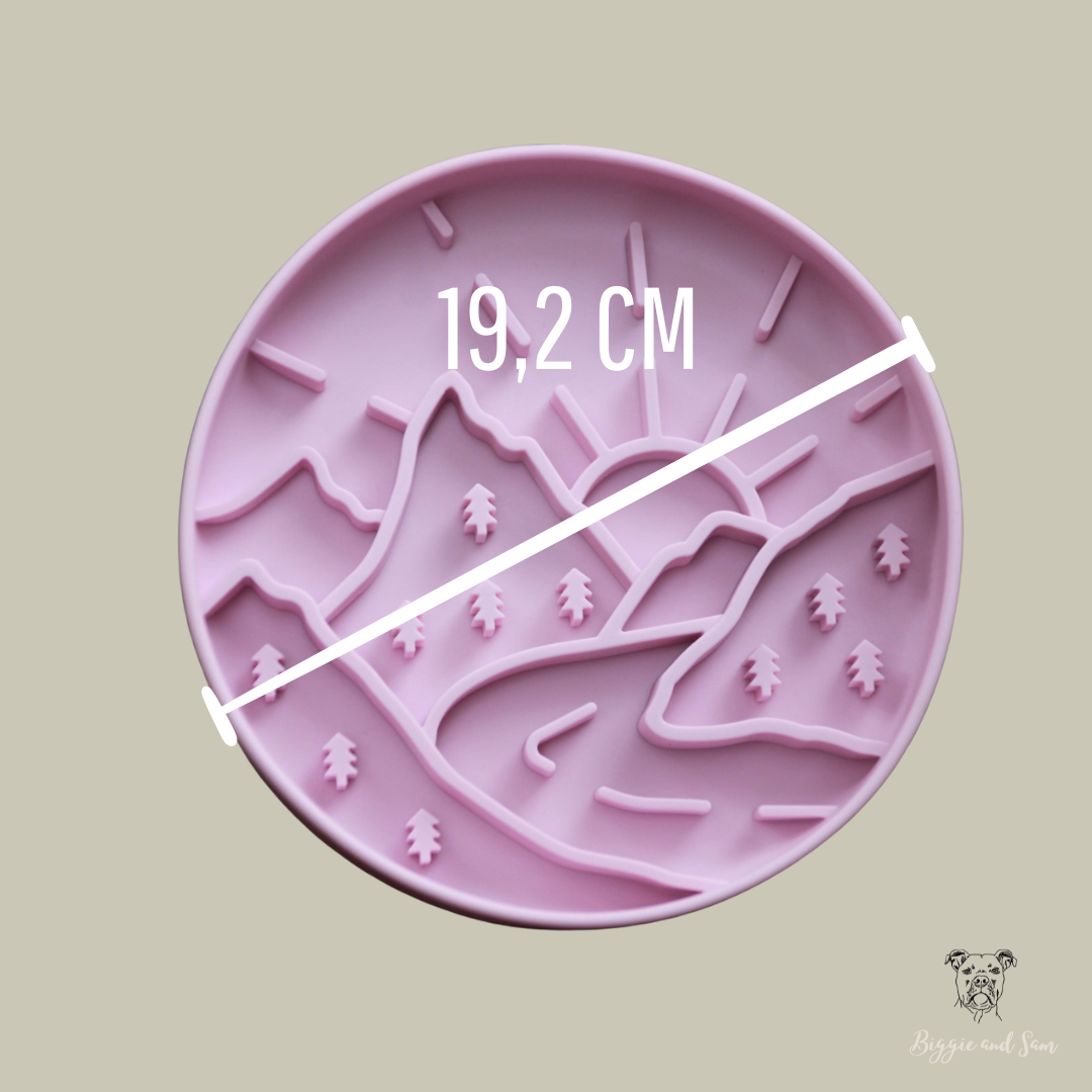 Silikon Schleckmatte Antischlingnapf "Sunny Mountain"