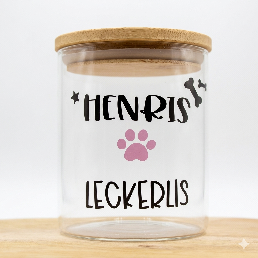 Leckerliglas 880ml personalisierbar