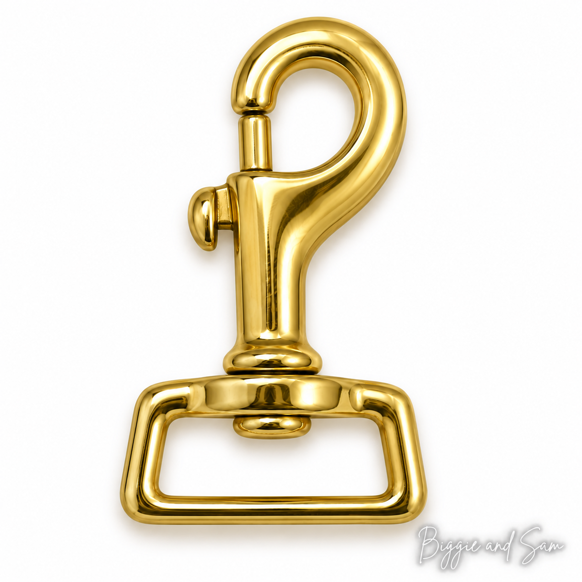 Bolzenkarabiner Messing 78x25mm