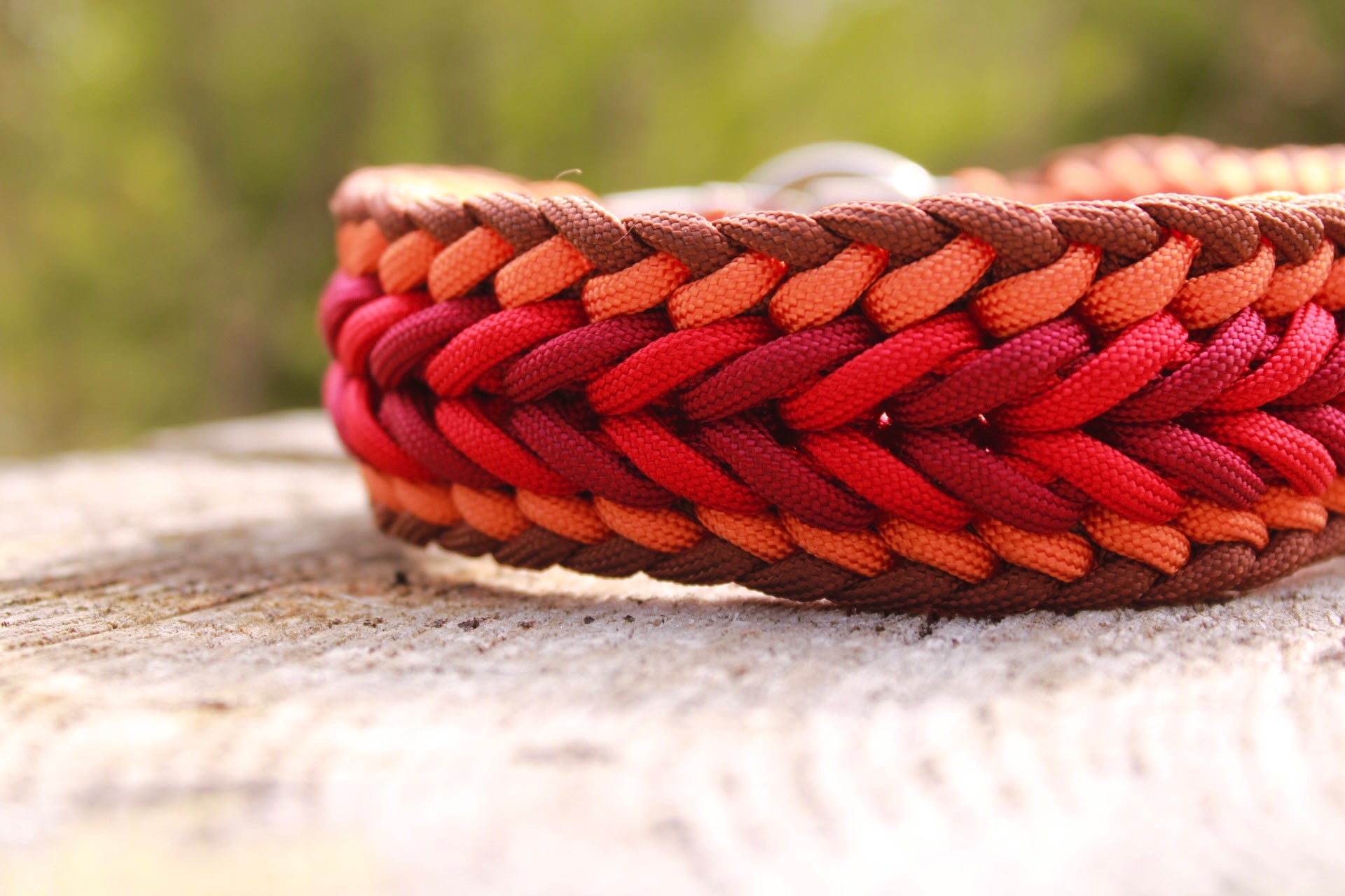 Paracord Halsband "Arrow" breit geflochten selbst gestalten