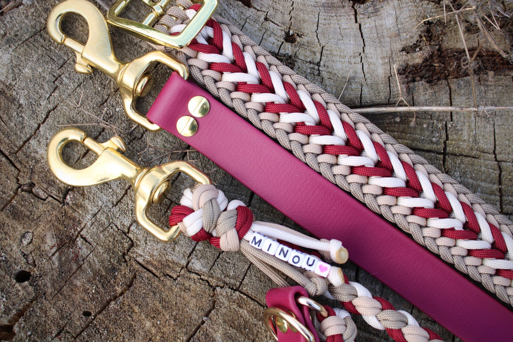 Paracord Halsband "Arrow" breit geflochten selbst gestalten