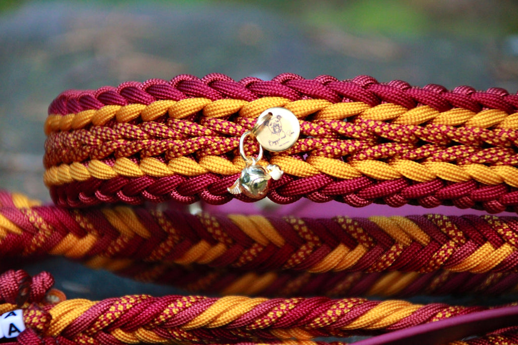 Paracord Halsband breit geflochten "Fall twist" selbst gestalten