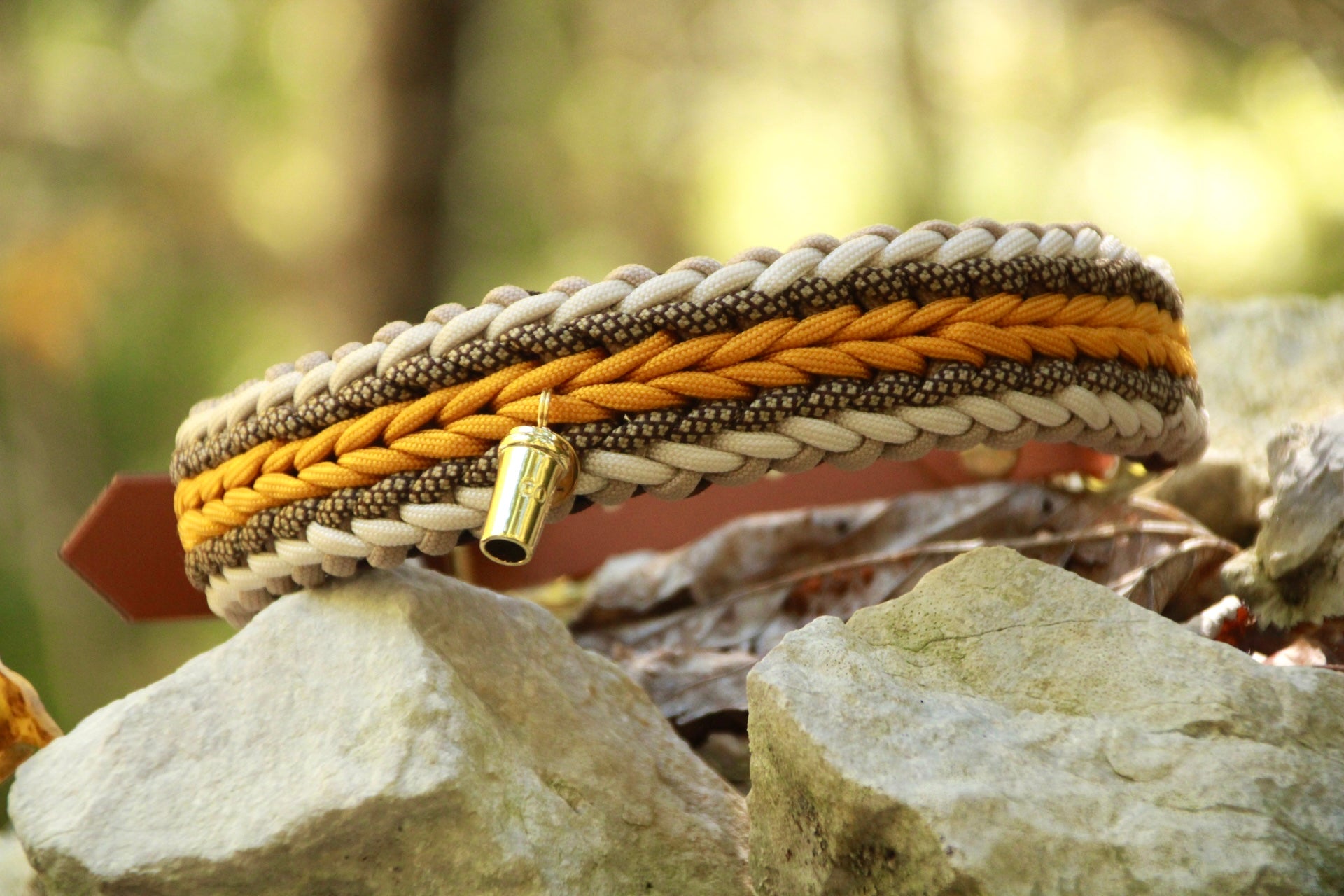 Paracord Halsband breit geflochten "Fall twist" selbst gestalten