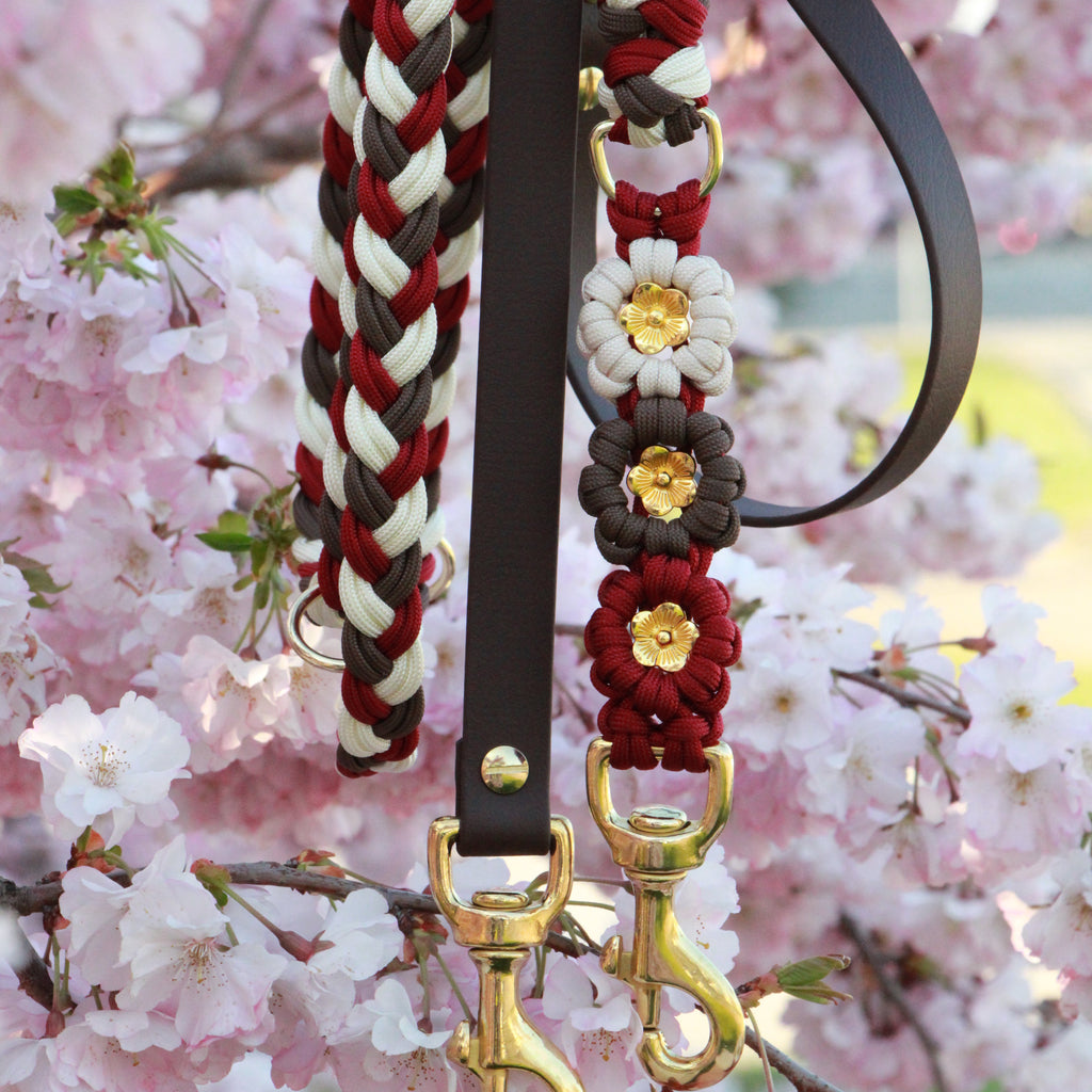 SOFORTKAUF "Flowermix" Leine aus Paracord und Biothane®
