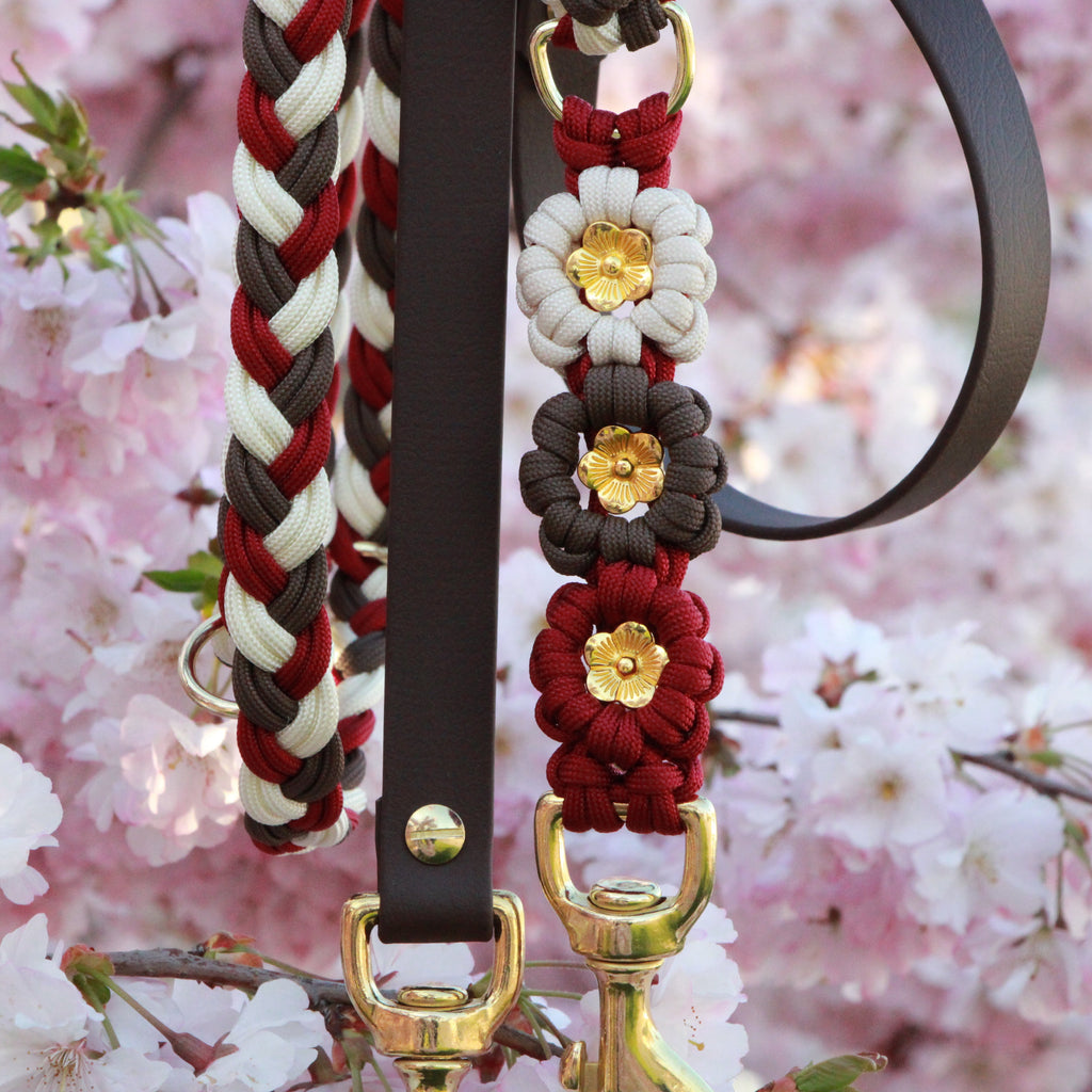 SOFORTKAUF "Flowermix" Leine aus Paracord und Biothane®