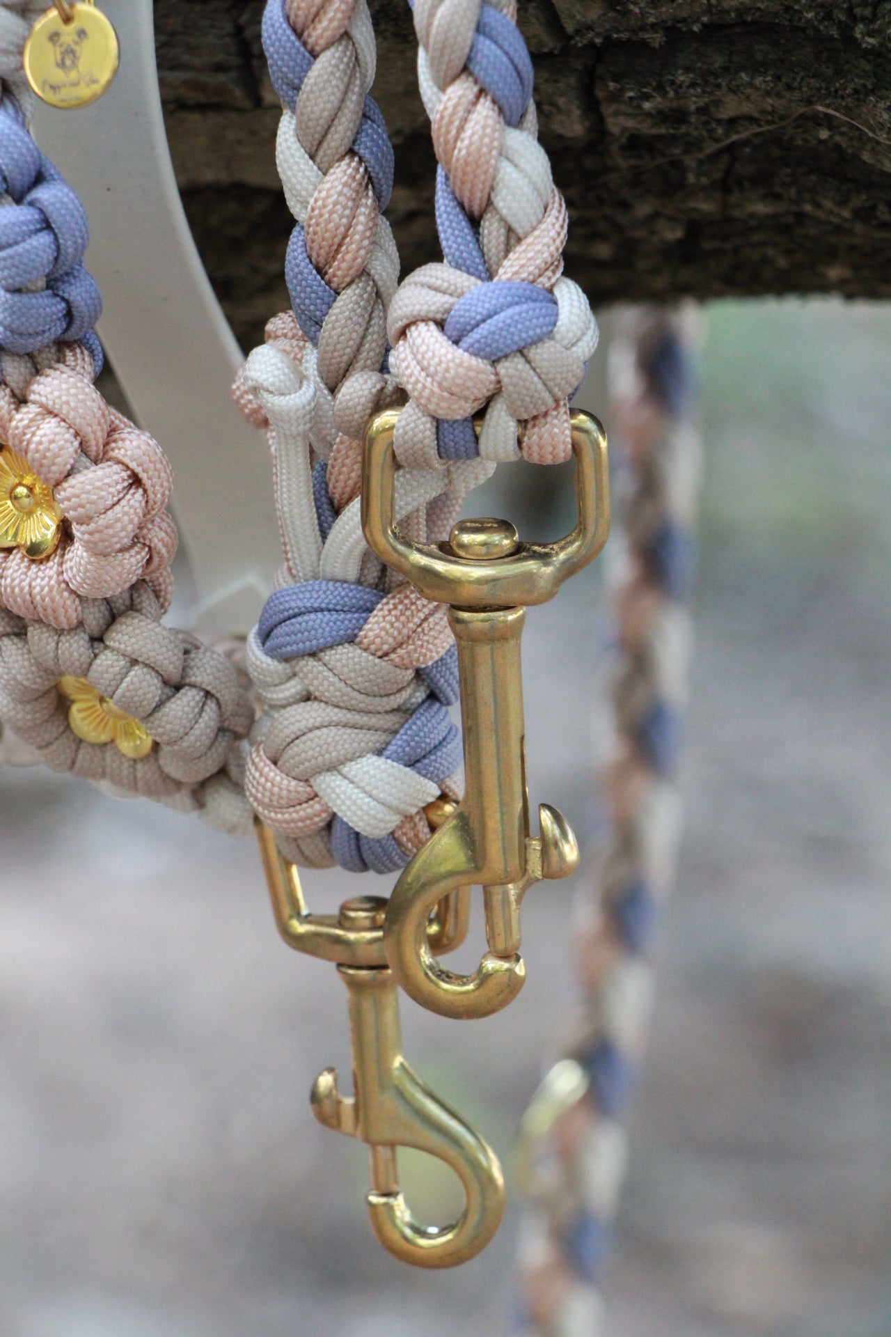 SOFORTKAUF Flower Set "Pearl blossom" aus Paracord und Biothane®