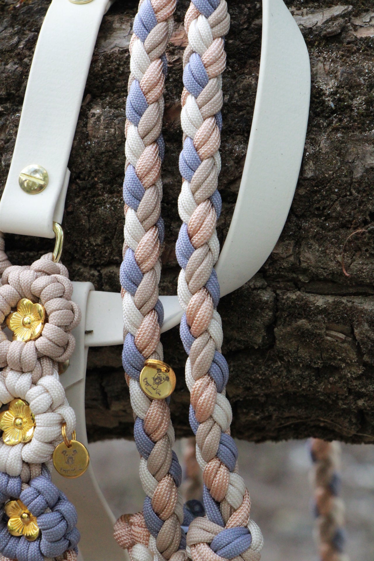 SOFORTKAUF Flower Set "Pearl blossom" aus Paracord und Biothane®