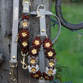 Set aus Blumengeschirr & Blumenleine "Rodeo Dreams" personalisierbar