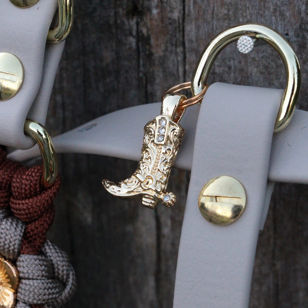 Set aus Blumengeschirr & Blumenleine "Rodeo Dreams" personalisierbar