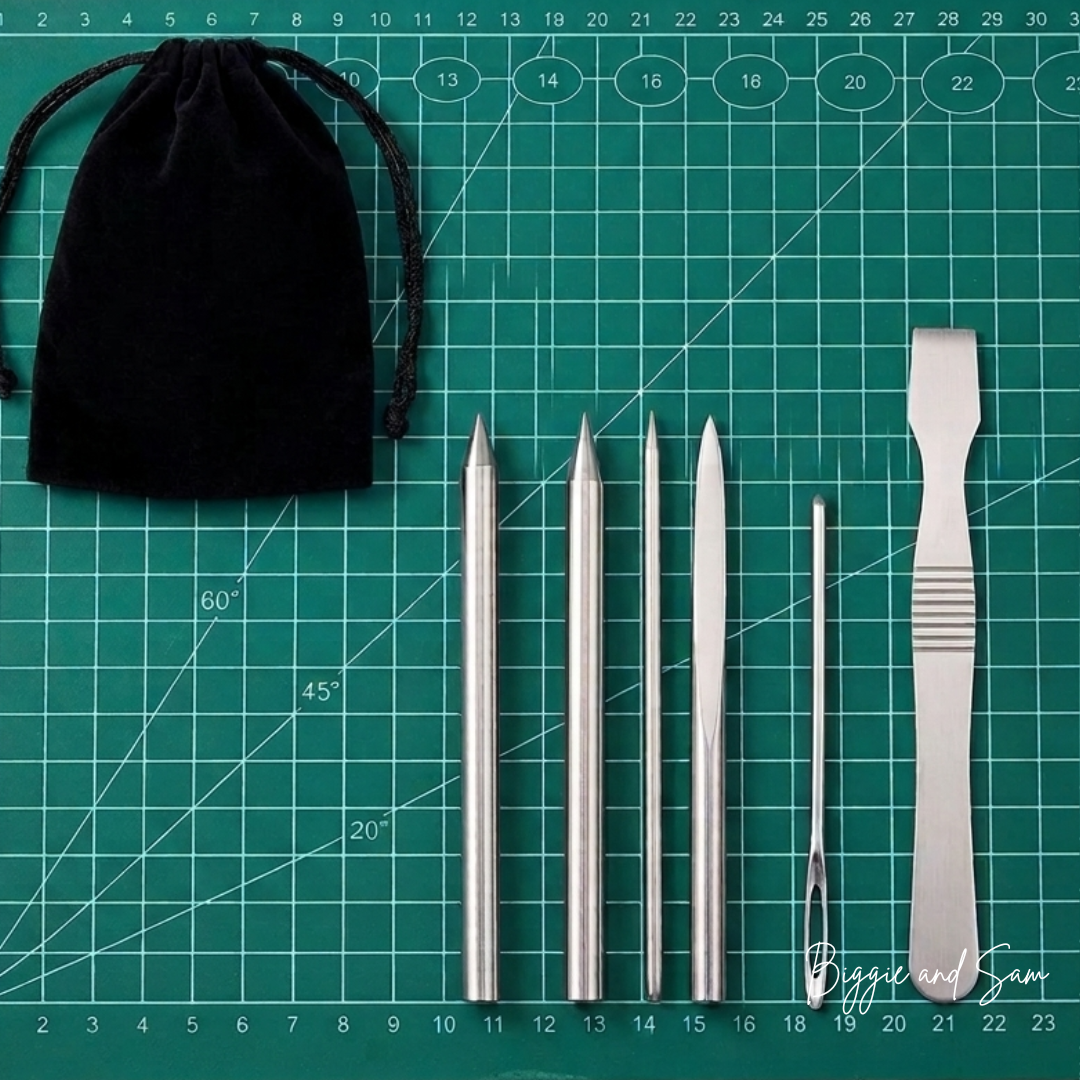 Paracord Nähnadel Set – 6-teilig mit Aufbewahrungstasche