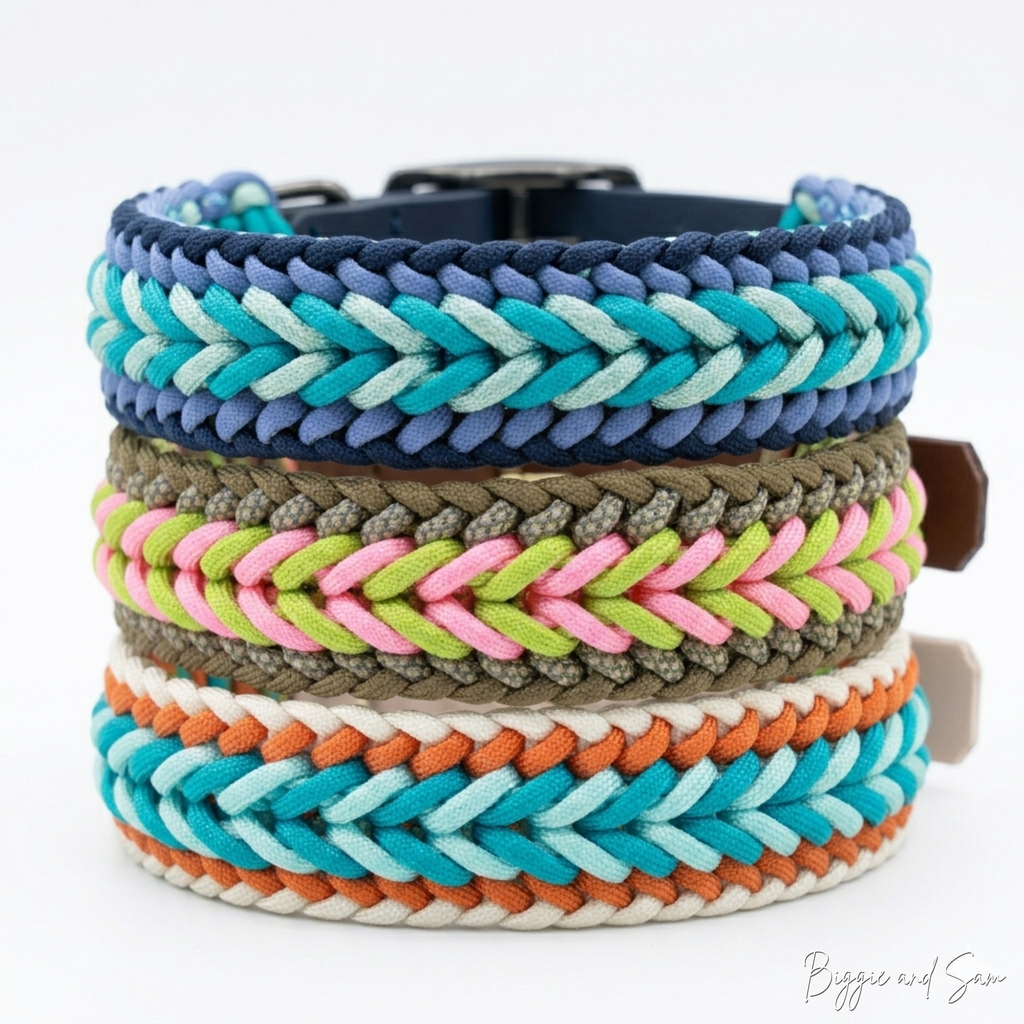 Paracord Halsband "Arrow" breit geflochten selbst gestalten