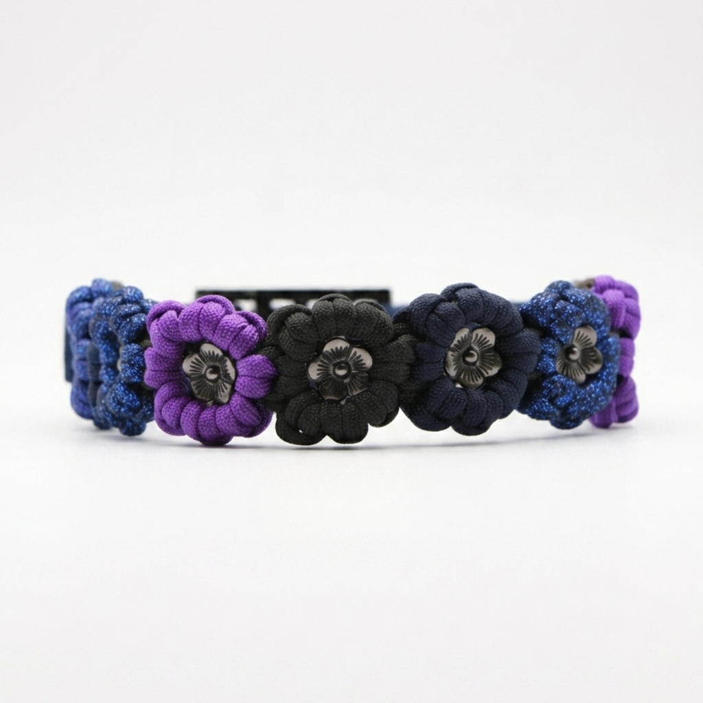 SOFORTKAUF Flower Halsband "Dark night"