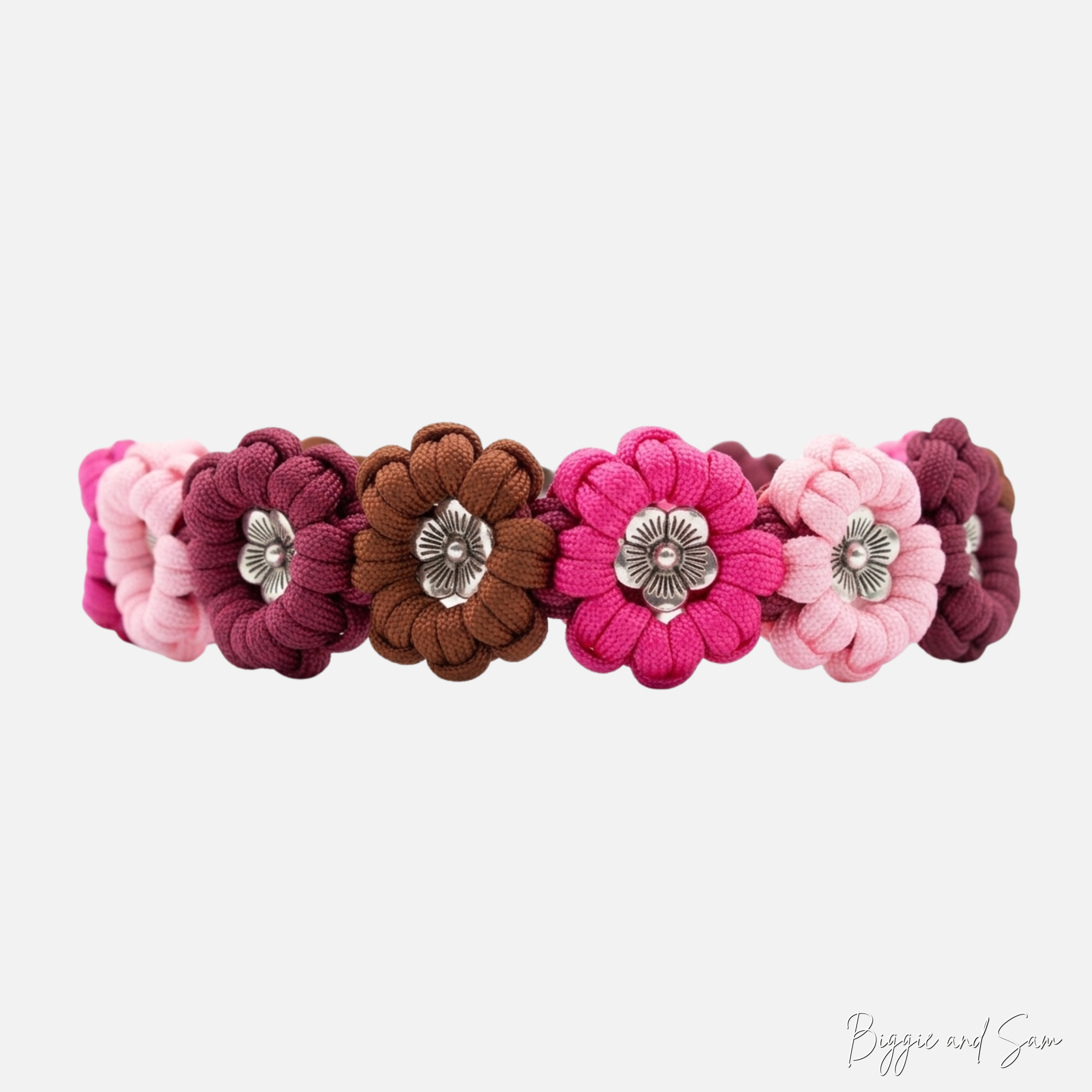 Blumen Halsband aus Paracord "Flower" selbst gestalten